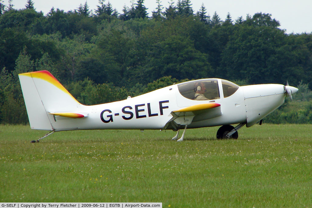 G-SELF, 2004 Europa Monowheel C/N PFA 247-12996, Visitor to 2009 AeroExpo at Wycombe Air Park