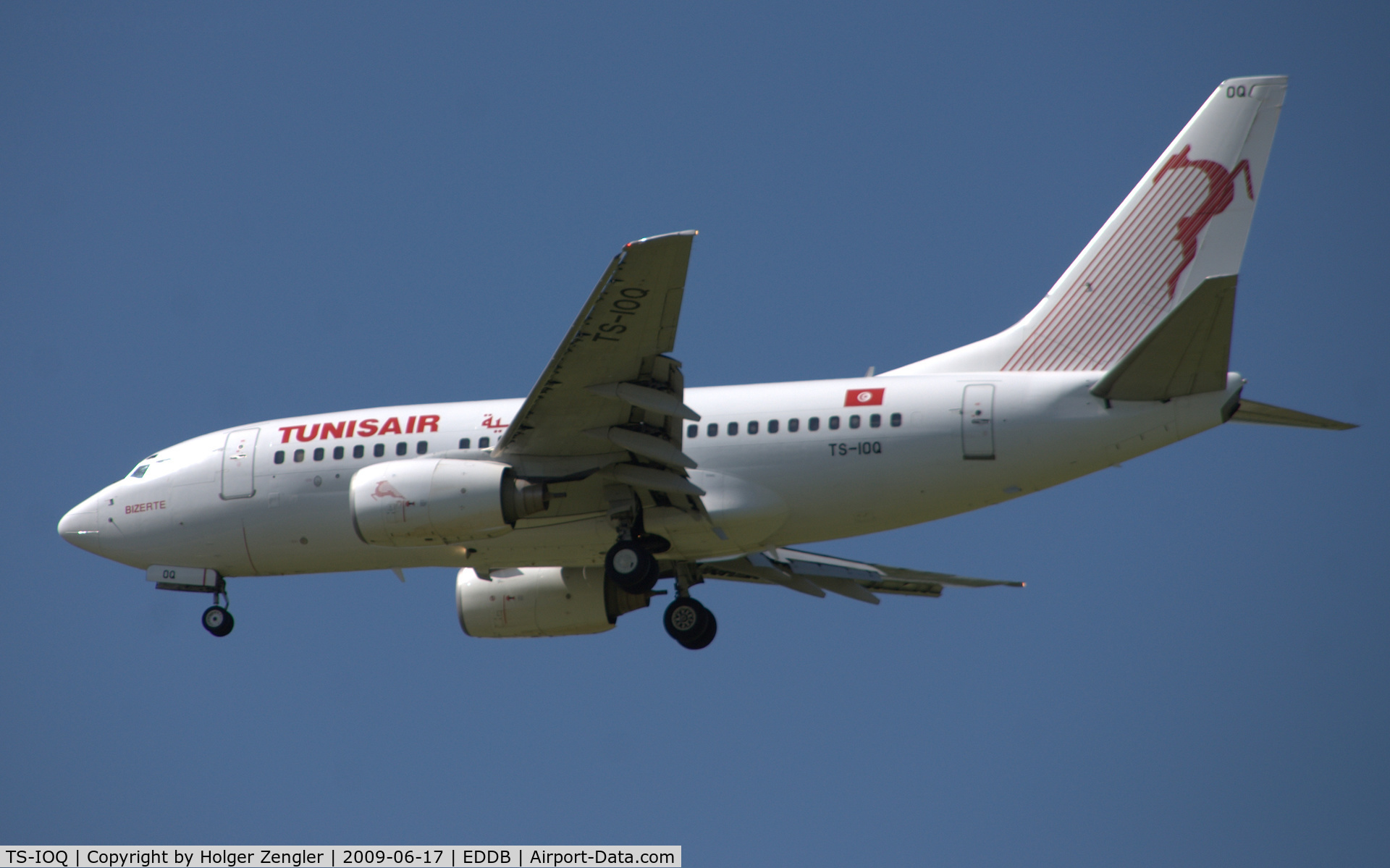 TS-IOQ, 2000 Boeing 737-6H3 C/N 29501, Arrival from North Africa