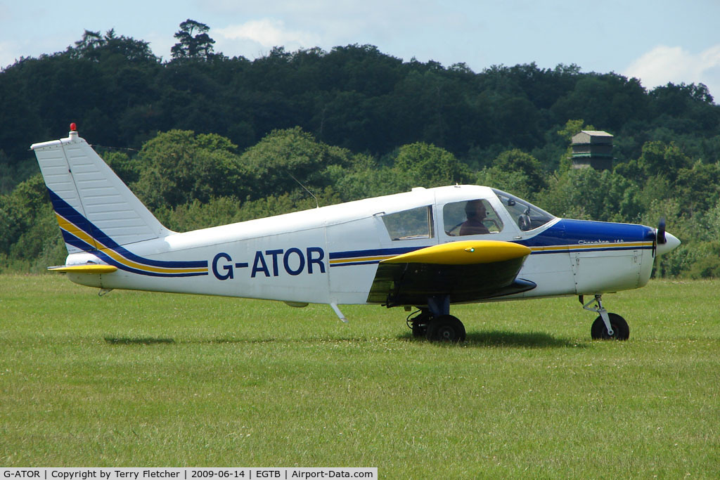 G-ATOR, 1966 Piper PA-28-140 Cherokee C/N 28-21696, Visitor to 2009 AeroExpo at Wycombe Air Park