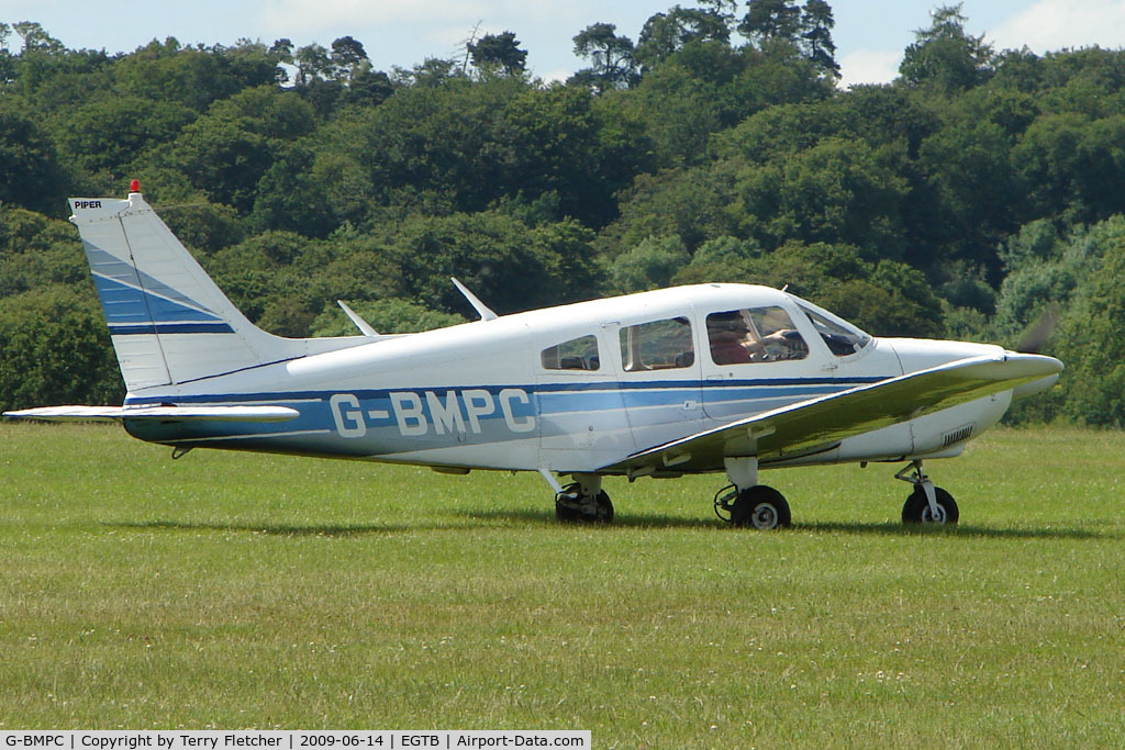 G-BMPC, 1977 Piper PA-28-181 Cherokee Archer II C/N 28-7790436, Visitor to 2009 AeroExpo at Wycombe Air Park