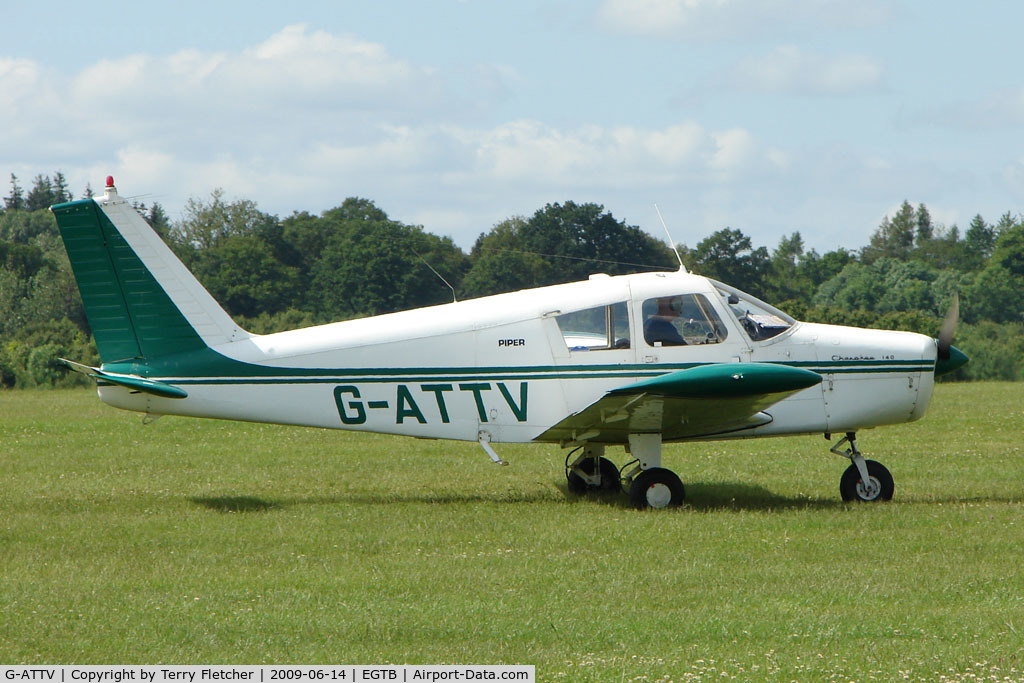 G-ATTV, 1966 Piper PA-28-140 Cherokee C/N 28-21991, Visitor to 2009 AeroExpo at Wycombe Air Park