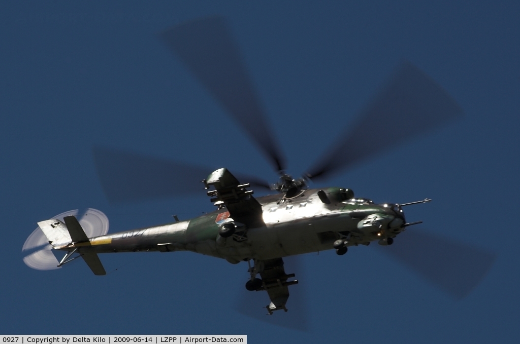 0927, Mil Mi-24V Hind E C/N 730927, Slovak Air Force  Mi-24V    cn 730927