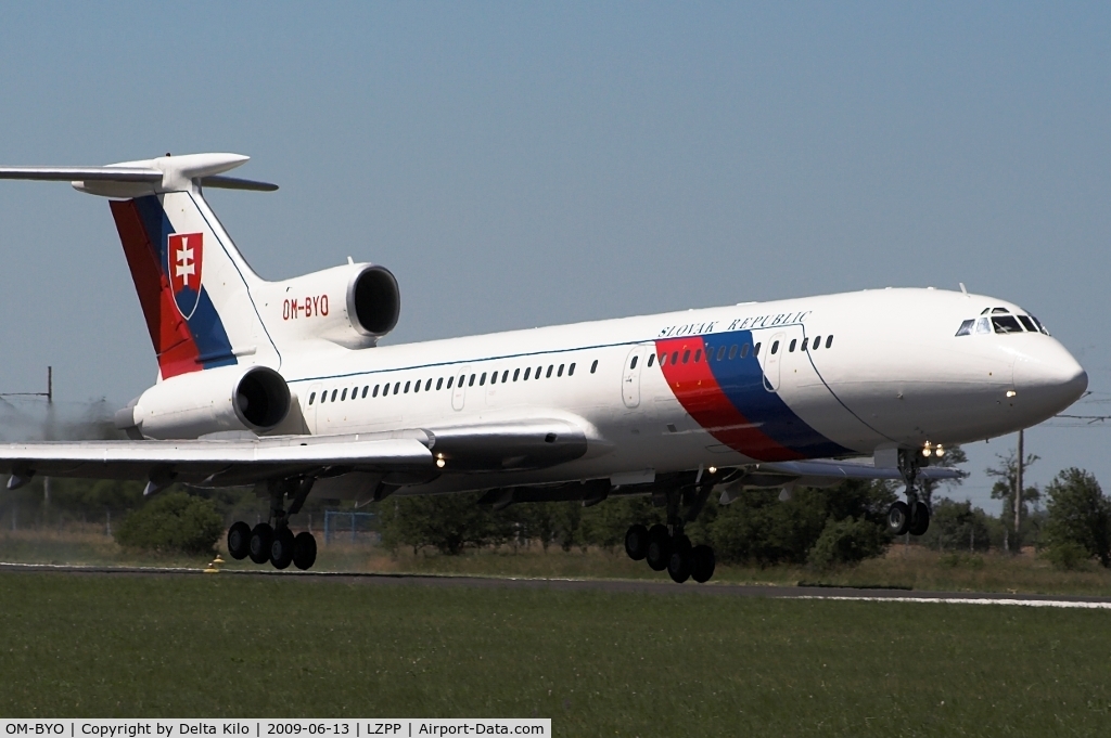 OM-BYO, 1989 Tupolev Tu-154M C/N 89A803, Slovakia Government  Tupolev Tu-154M