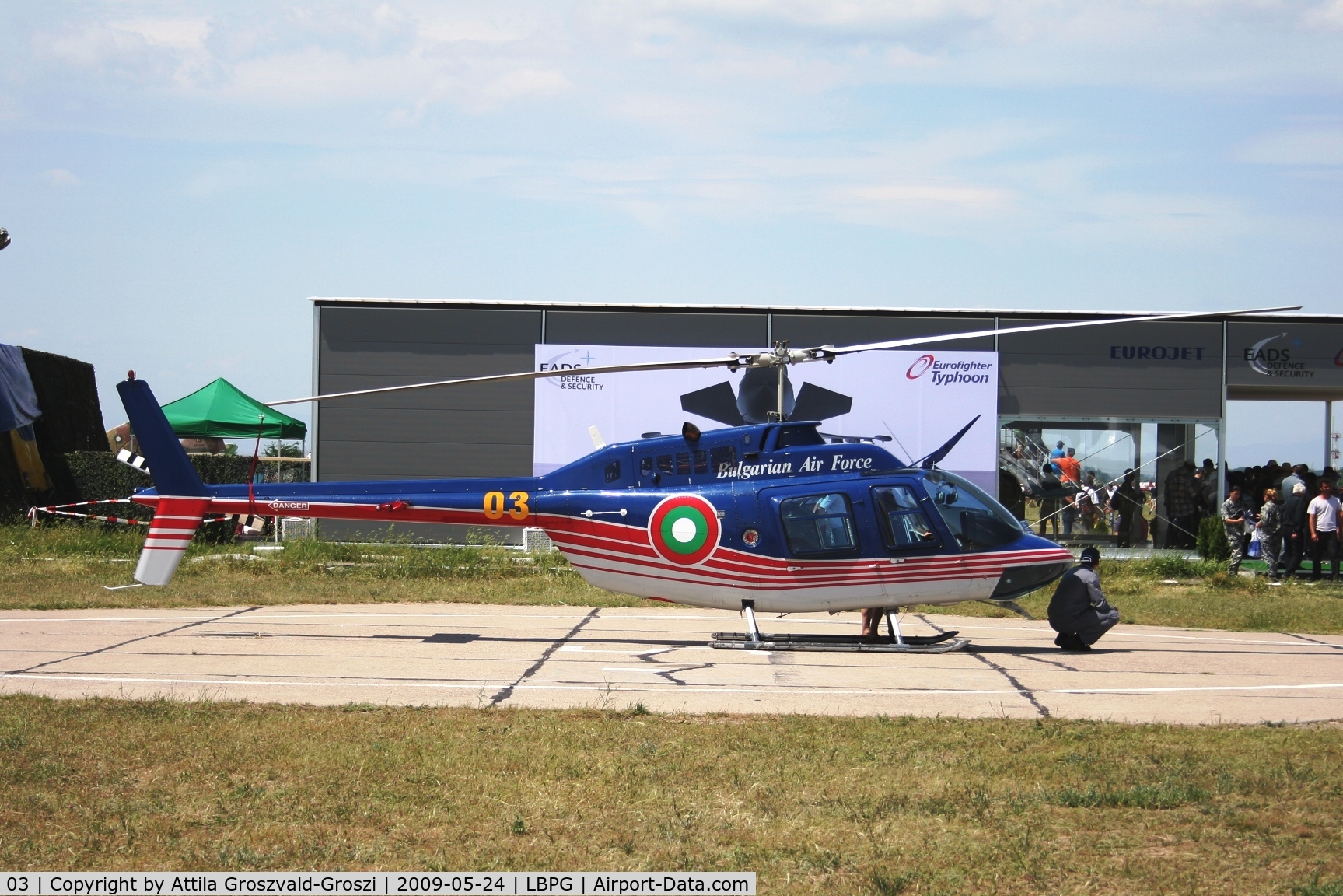 03, 1999 Bell 206B JetRanger C/N 4504, BIAF 09 Bulgaria Plovdiv (Krumovo) LBPG Graf Ignatievo Military Air Base