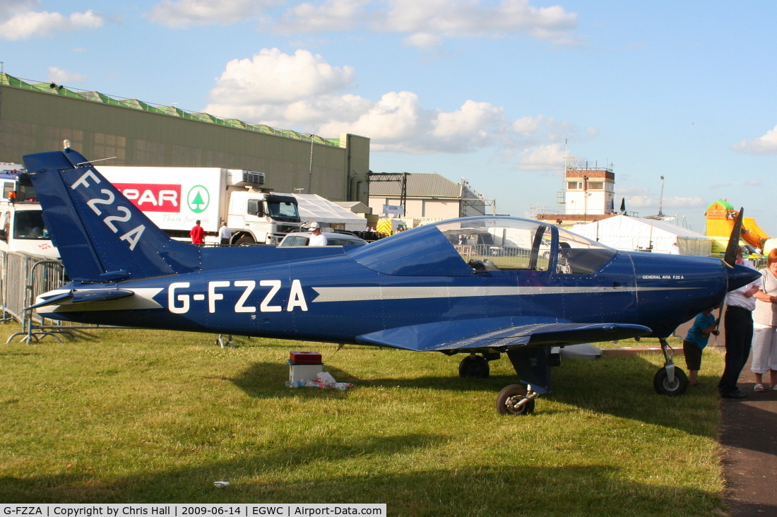 G-FZZA, 1998 General Avia F-22A C/N 018, On static display at the Cosford Air Show
