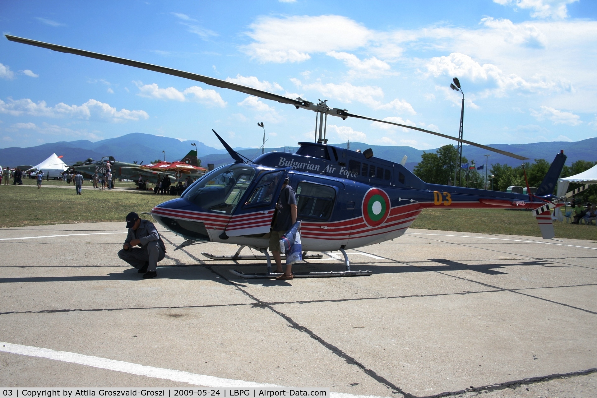 03, 1999 Bell 206B JetRanger C/N 4504, BIAF 09 Bulgaria Plovdiv (Krumovo) LBPG Graf Ignatievo Military Air Base