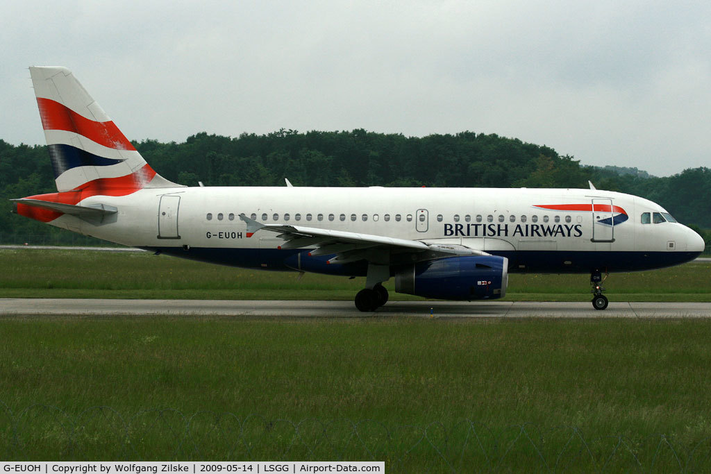 G-EUOH, 2001 Airbus A319-131 C/N 1604, visitor