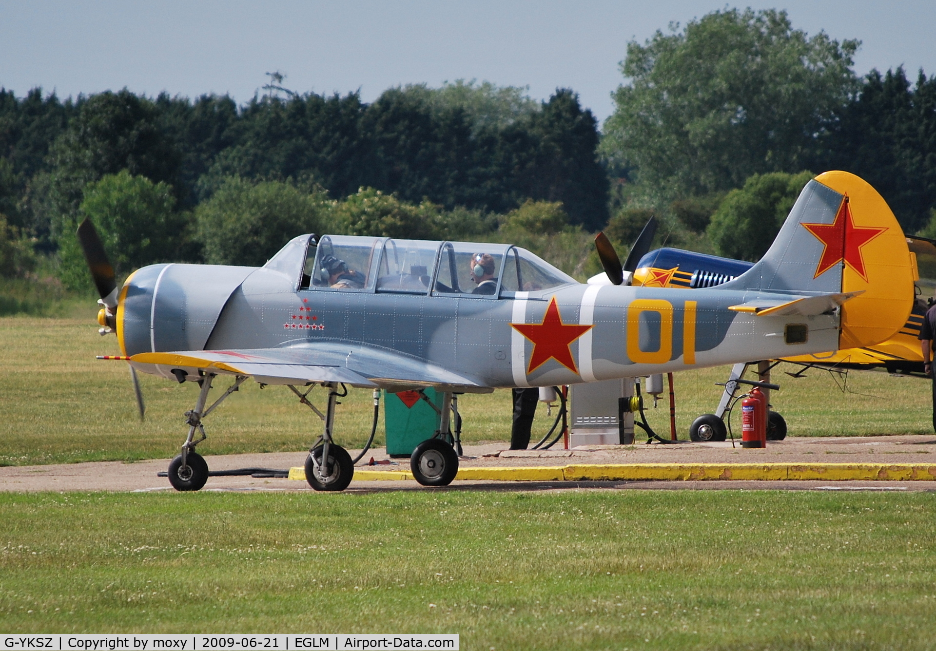 G-YKSZ, 1993 Yakovlev (Aerostar) Yak-52 C/N 9311709, YAK-52 at White Waltham