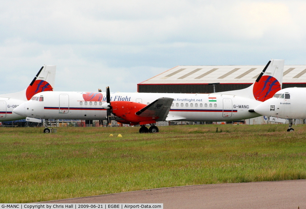 G-MANC, 1992 British Aerospace ATP C/N 2054, Trident Aviation Leasing Services Ltd, Previous ID's : VT-FFA, G-LOGF