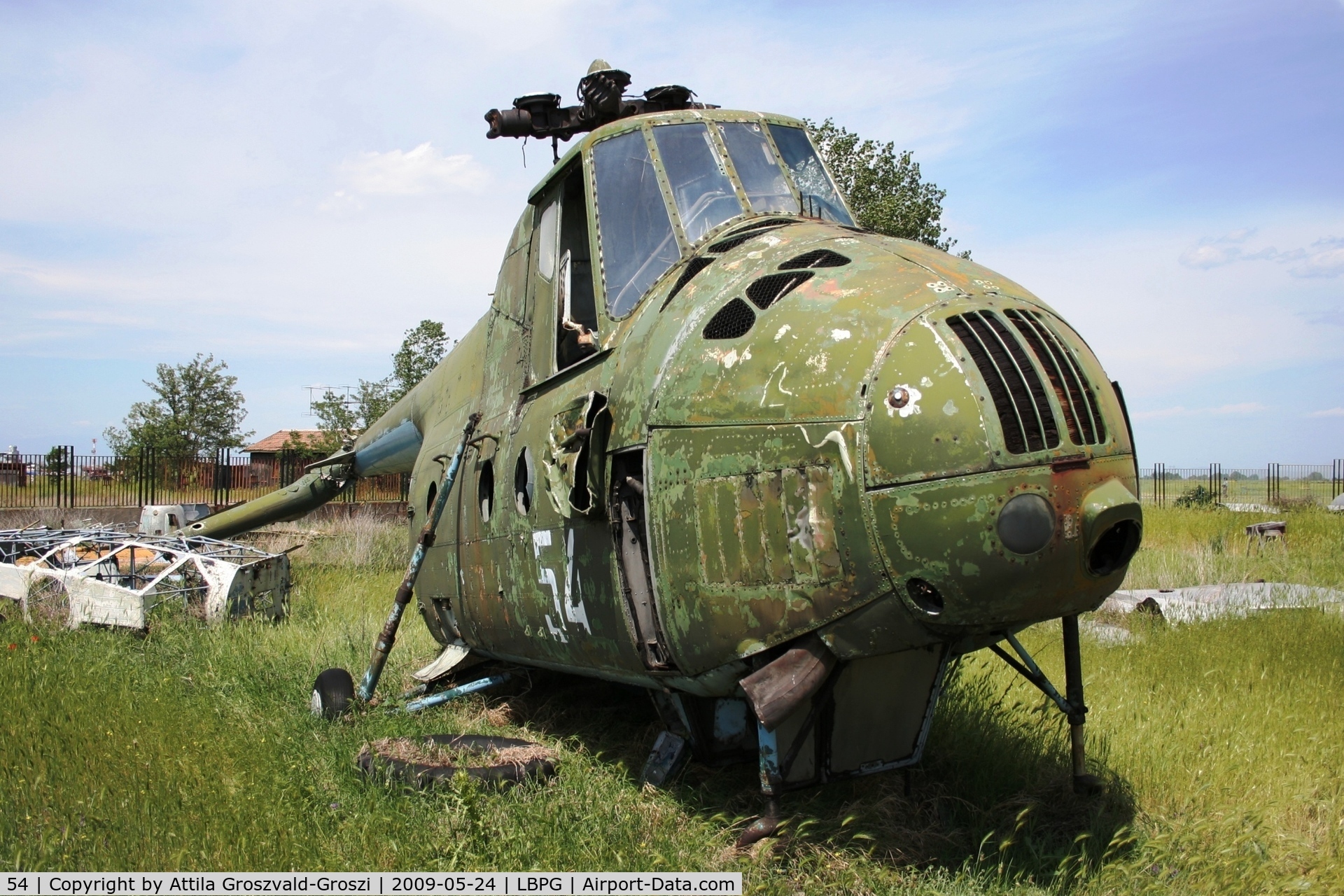 54, 1959 Mil Mi-4 C/N 12112, Bulgarian Museum of Aviation, Plovdiv-Krumovo (LBPG). On that part of the museum, where an airplane with many similar fates is stored.