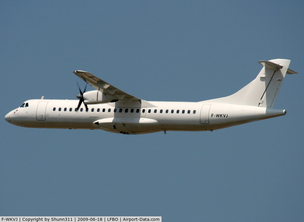 F-WKVJ, 1992 ATR 72-202 C/N 341, For flight test...