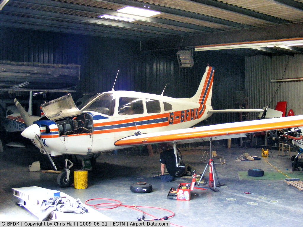 G-BFDK, 1977 Piper PA-28-161 Cherokee Warrior II C/N 28-7816010, at Enstone Airfield, Previous ID: N40061