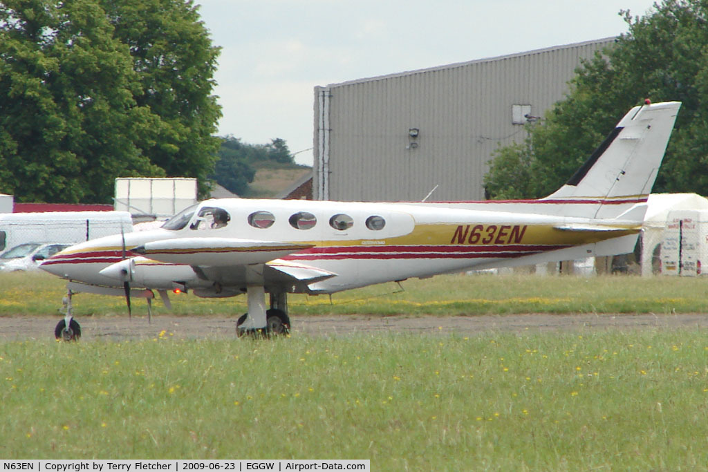 N63EN, 1972 Cessna 340 C/N 340-0063, Cessna 340 at North Weald on 2009 Air Britain Fly-in Day 1