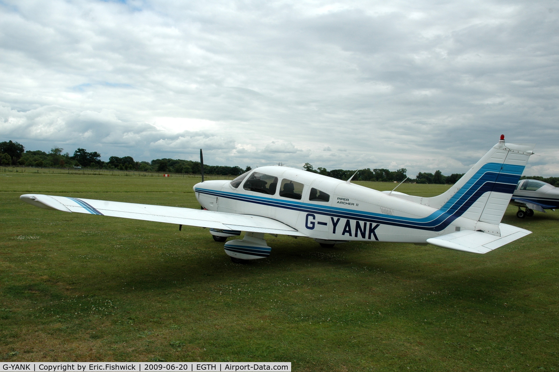 G-YANK, 1979 Piper PA-28-181 Cherokee Archer II C/N 28-8090163, G-YANK at Shuttleworth Collection Evening Air Display