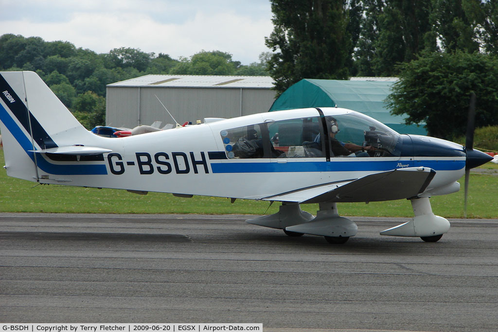 G-BSDH, 1990 Robin DR-400-180 Regent Regent C/N 1980, Robin 400/180 at North Weald on 2009 Air Britain Fly-in Day 1