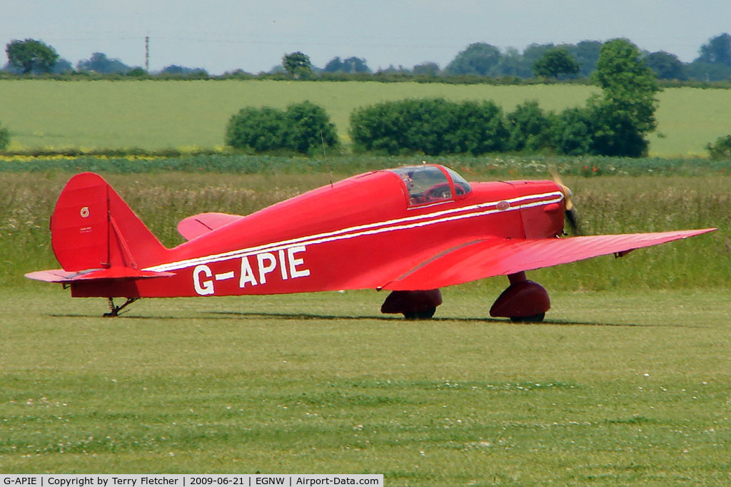 G-APIE, 1958 Tipsy Belfair C/N 535, Tipsy Belfair at Wickenby on 2009 Wings and Wheel Show