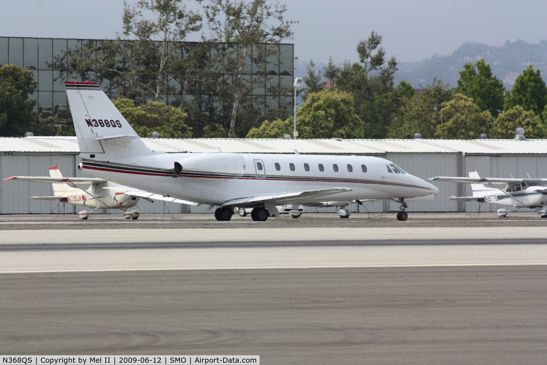 N368QS, 2006 Cessna 680 Citation Sovereign C/N 680-0073, EJA368 - KSMO-KAPC - Taxiing For Departure RWY 21