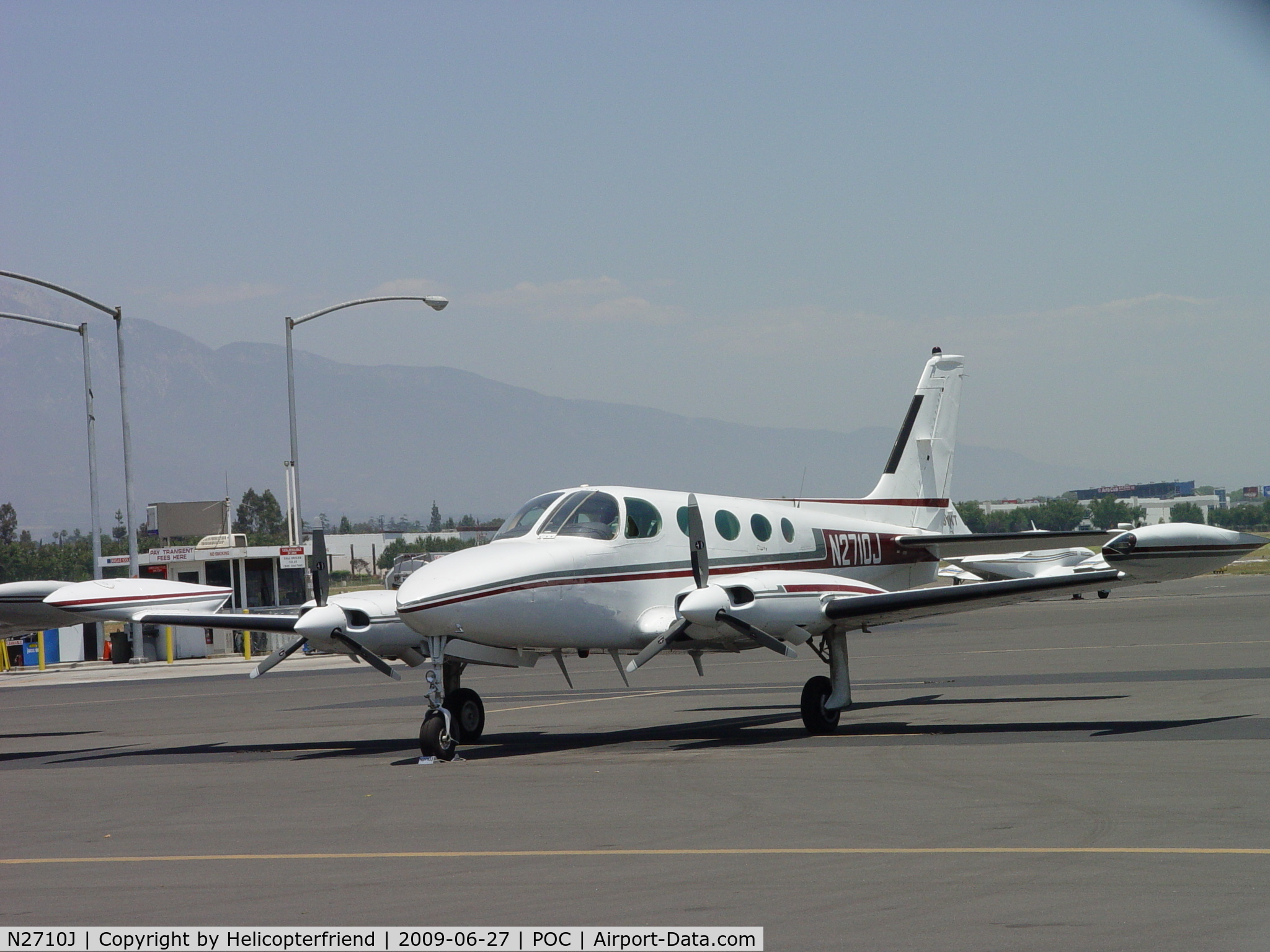 N2710J, 1979 Cessna 335 C/N 335-0043, Parked in Transient Parking