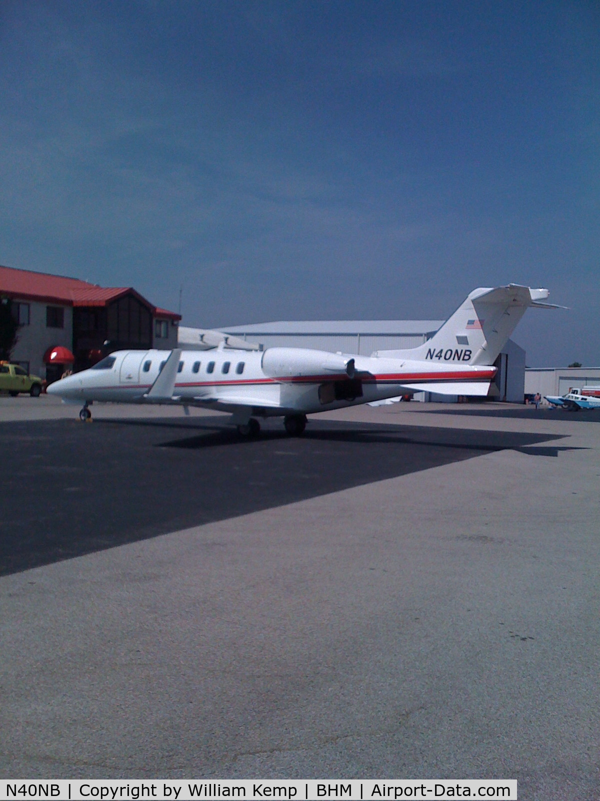 N40NB, 2007 Learjet Inc 45 C/N 2087, Aircraft at homebase