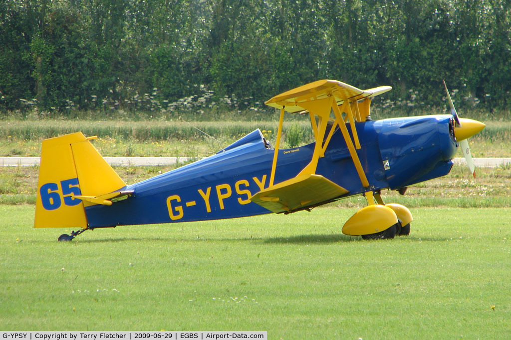 G-YPSY, 1988 Andreasson BA-4B C/N PFA 038-10352, at Shobdon on the Day of the 2009 LAA Regional Strut Fly-in