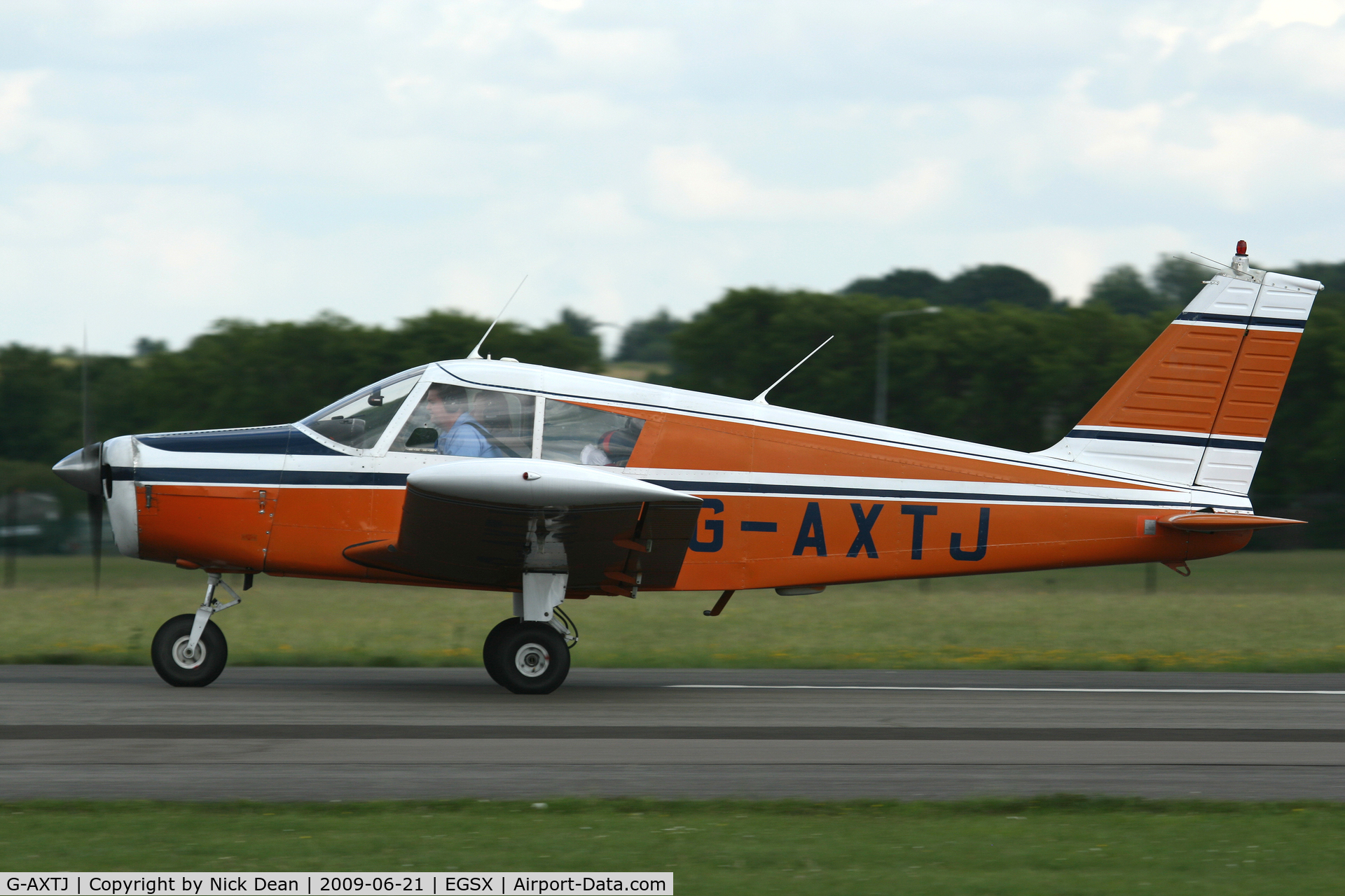 G-AXTJ, 1969 Piper PA-28-140 Cherokee B C/N 28-26241, EGSX