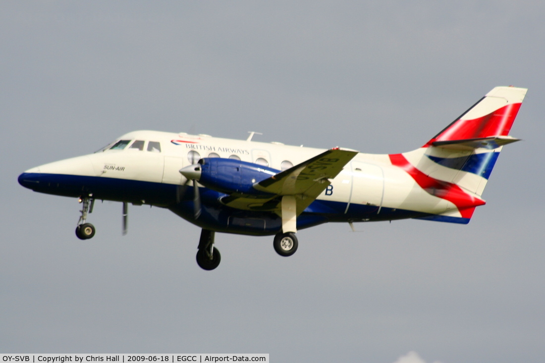 OY-SVB, 1997 British Aerospace BAe-3202 Jetstream 32 C/N 985, British Airways, operated by Sun Air