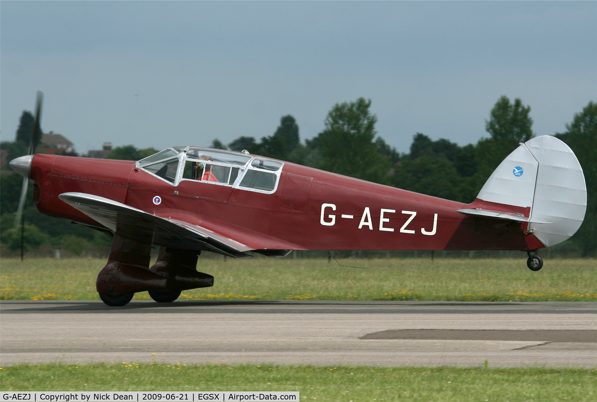 G-AEZJ, 1937 Percival P-10 Vega Gull C/N K.65, EGSX
