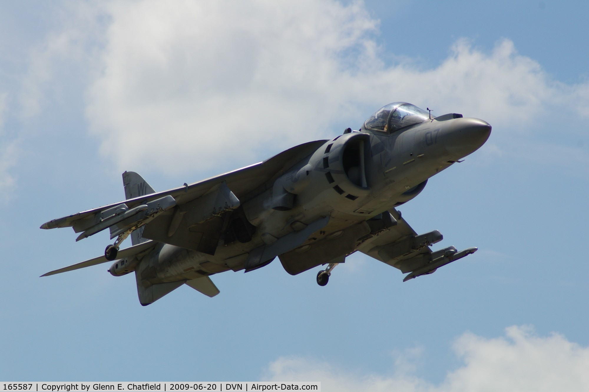 165587, Boeing AV-8B+(R)-27-MC Harrier II Plus C/N B324, Quad Cities Air Show