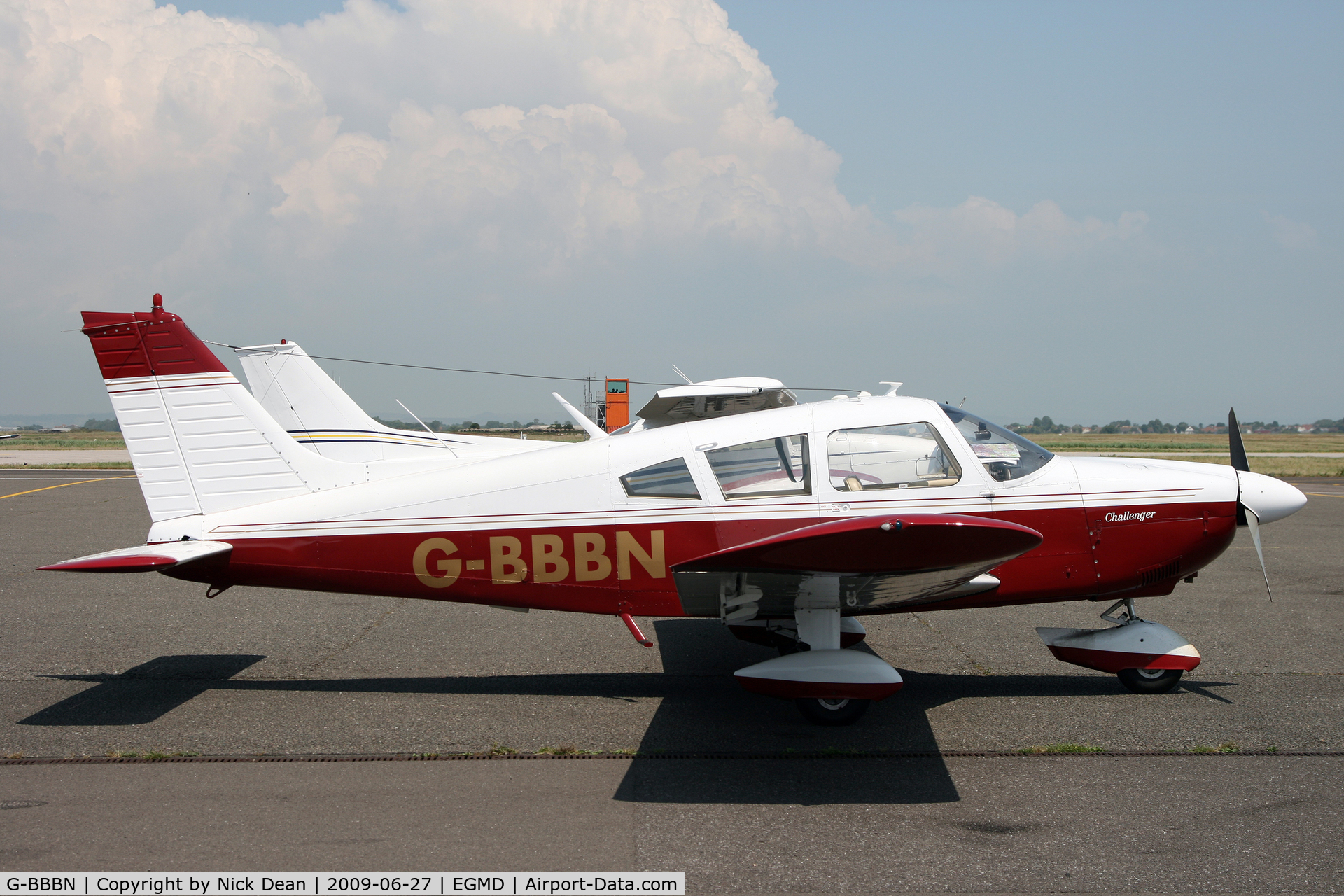 G-BBBN, 1973 Piper PA-28-180 Cherokee Challenger C/N 28-7305365, EGMD