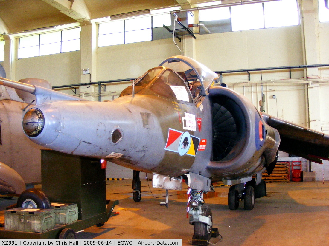 XZ991, 1981 British Aerospace Harrier GR.3 C/N 712214, Defence College of Aeronautical Engineering BAe Harrier GR3