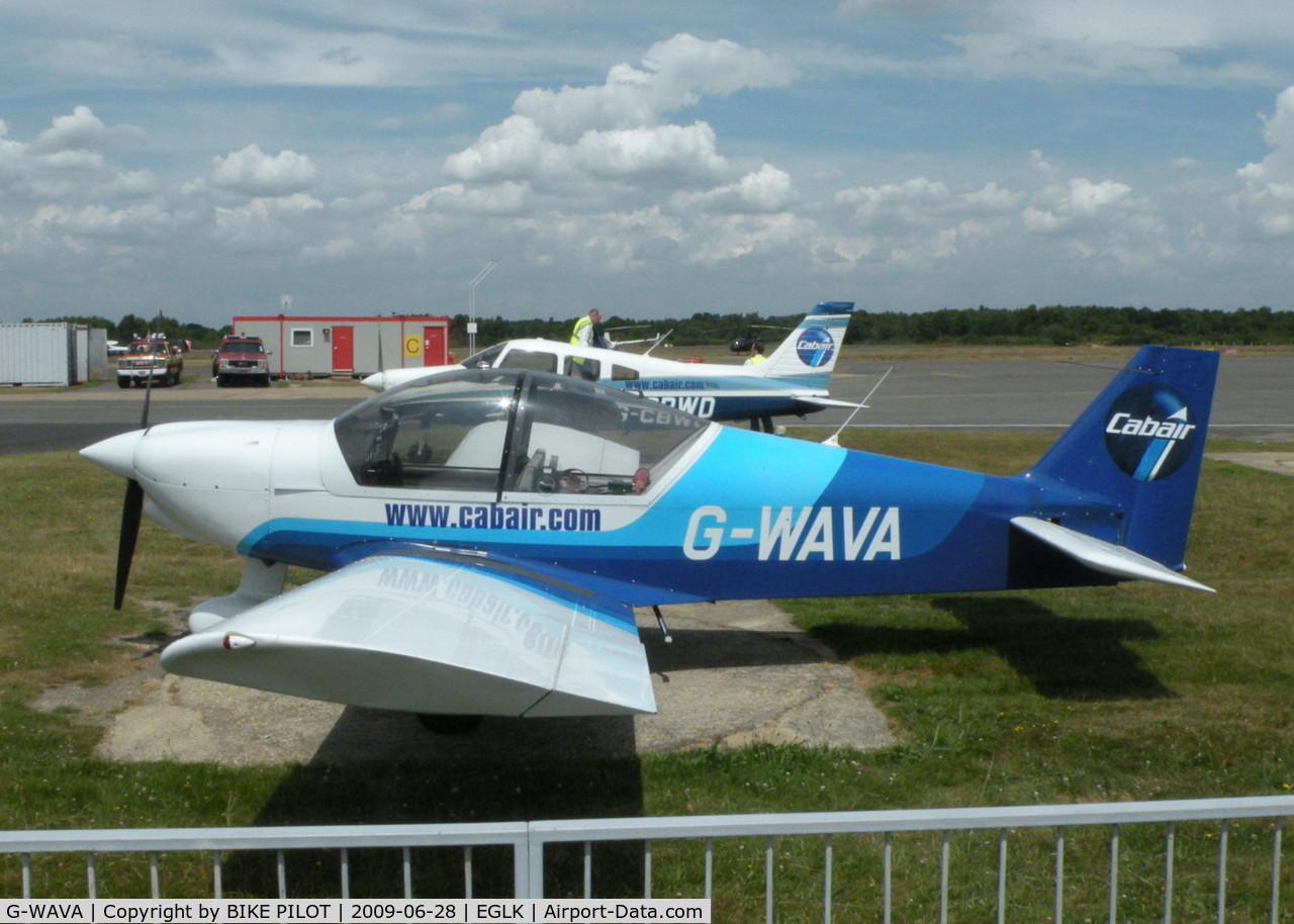 G-WAVA, 2000 Robin HR-200-120B C/N 352, EX-WELLESBOURNE AVIATION NOW CARRYING CABAIR TITLES
