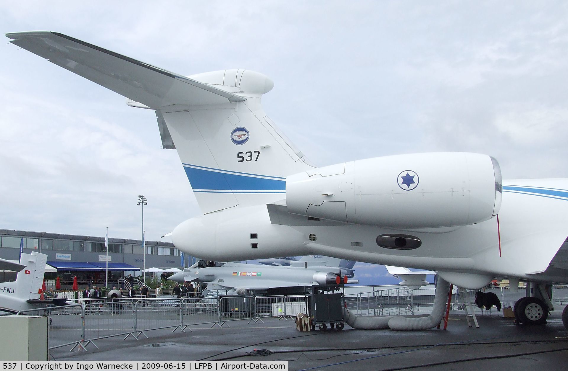 537, 2004 Gulfstream Aerospace G-V-SP Gulfstream G550 Eitam C/N 5037, Gulfstream G550 Nachshon Aitam of the Israel Air Force at the Aerosalon 2009, Paris