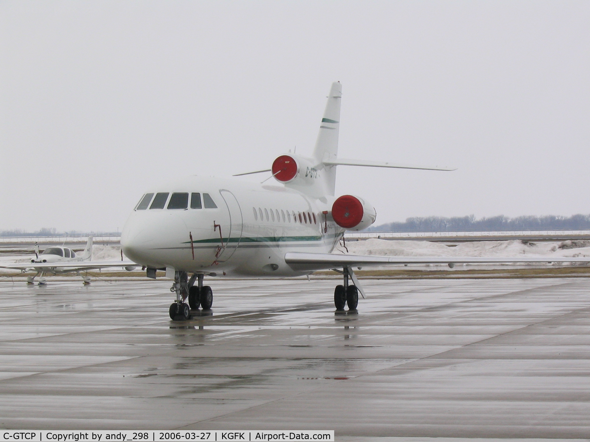 C-GTCP, 1987 Dassault Falcon 900 C/N 29, Parked at GFK Flight Support