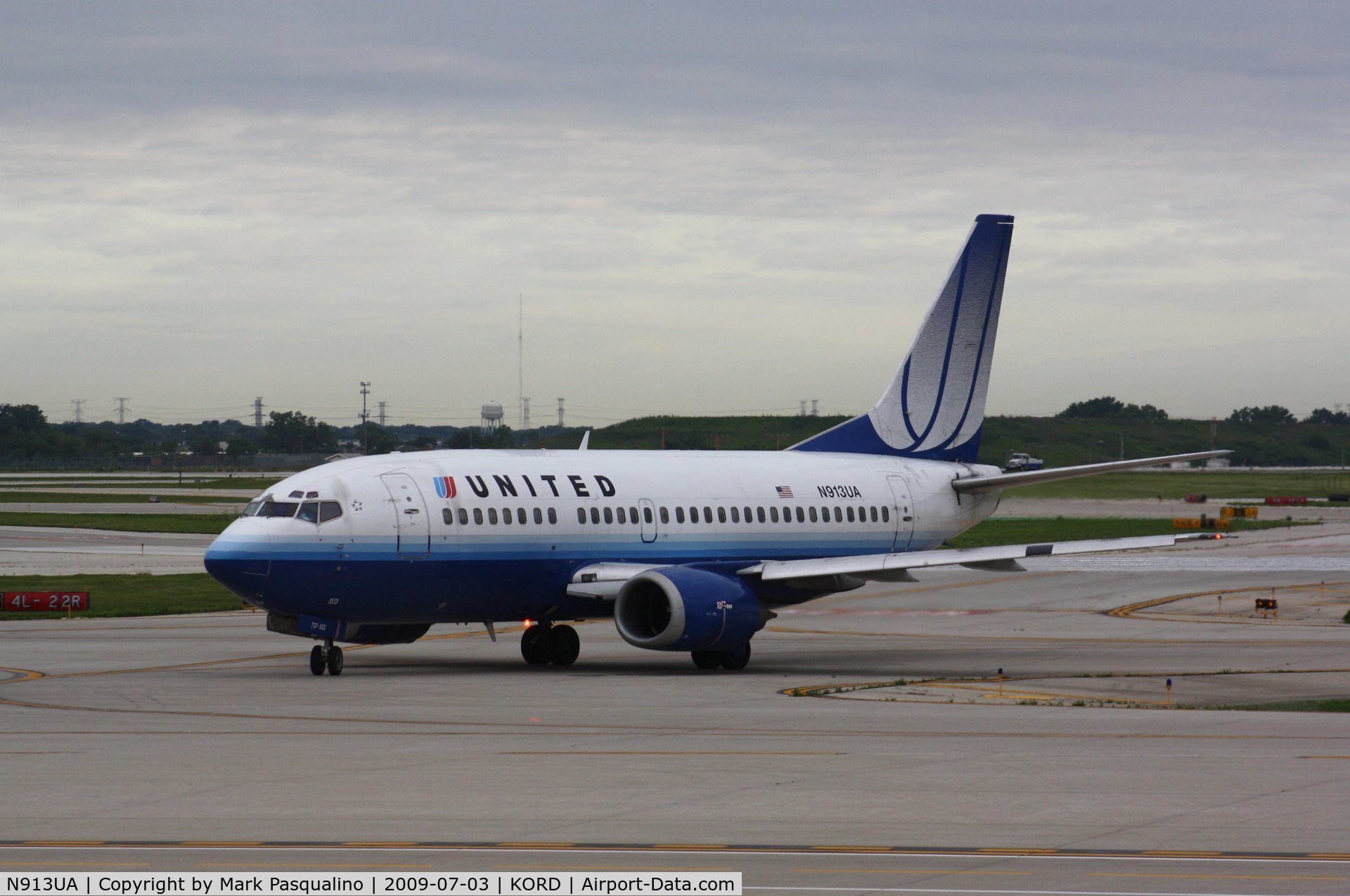 N913UA, 1991 Boeing 737-522 C/N 25291, Boeing 737-500