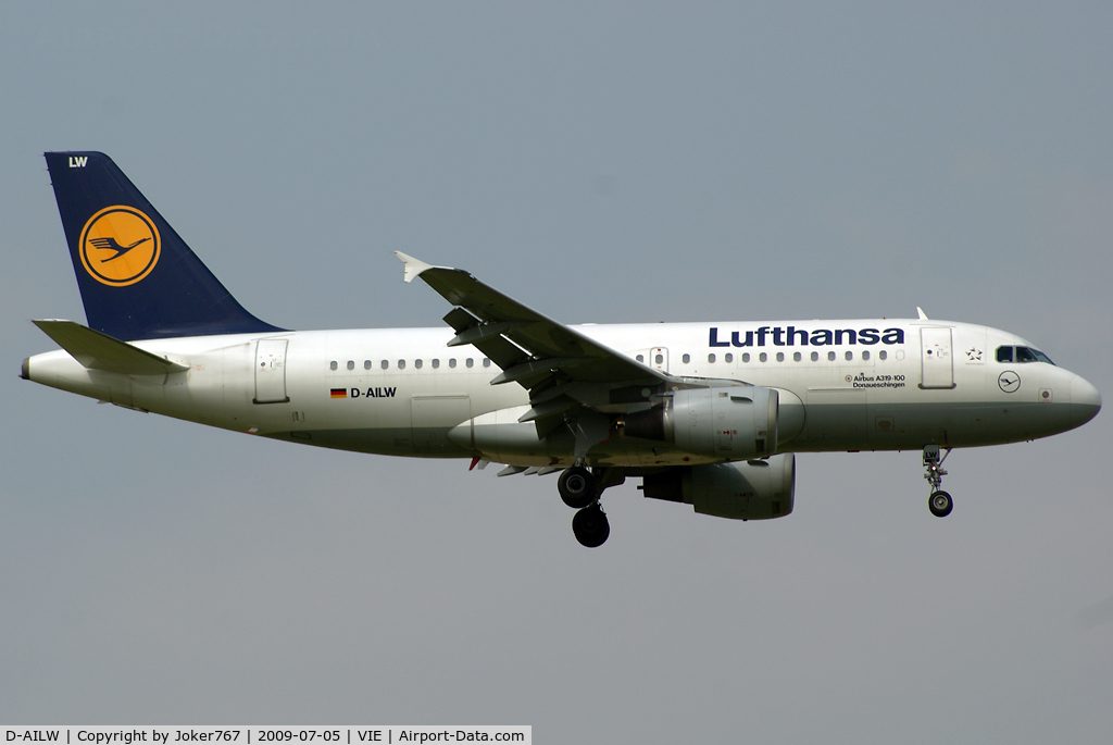 D-AILW, 1998 Airbus A319-114 C/N 853, Lufthansa Airbus A319-114