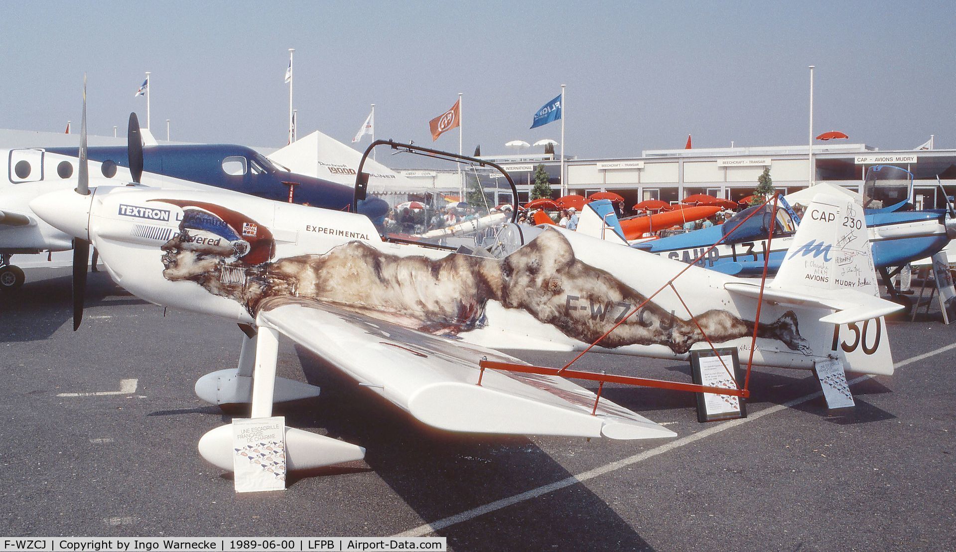 F-WZCJ, Mudry CAP-230 C/N 10, Mudry CAP-230 at the Aerosalon 1989 Paris