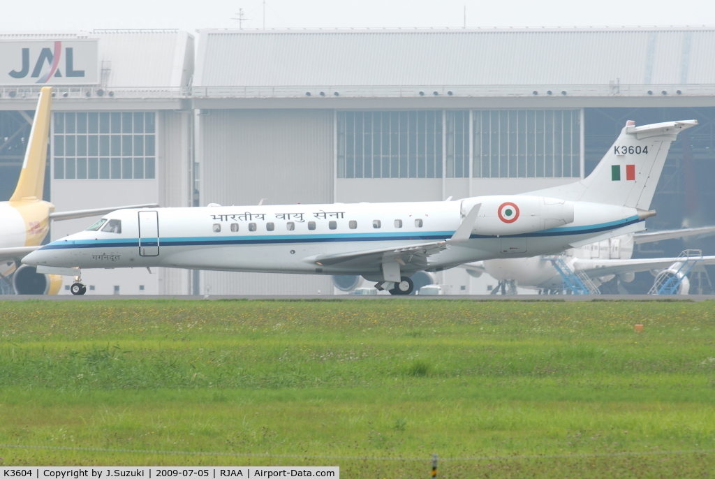 K3604, 2005 Embraer EMB-135BJ Legacy 600 C/N 14500919, Indian Air Froce