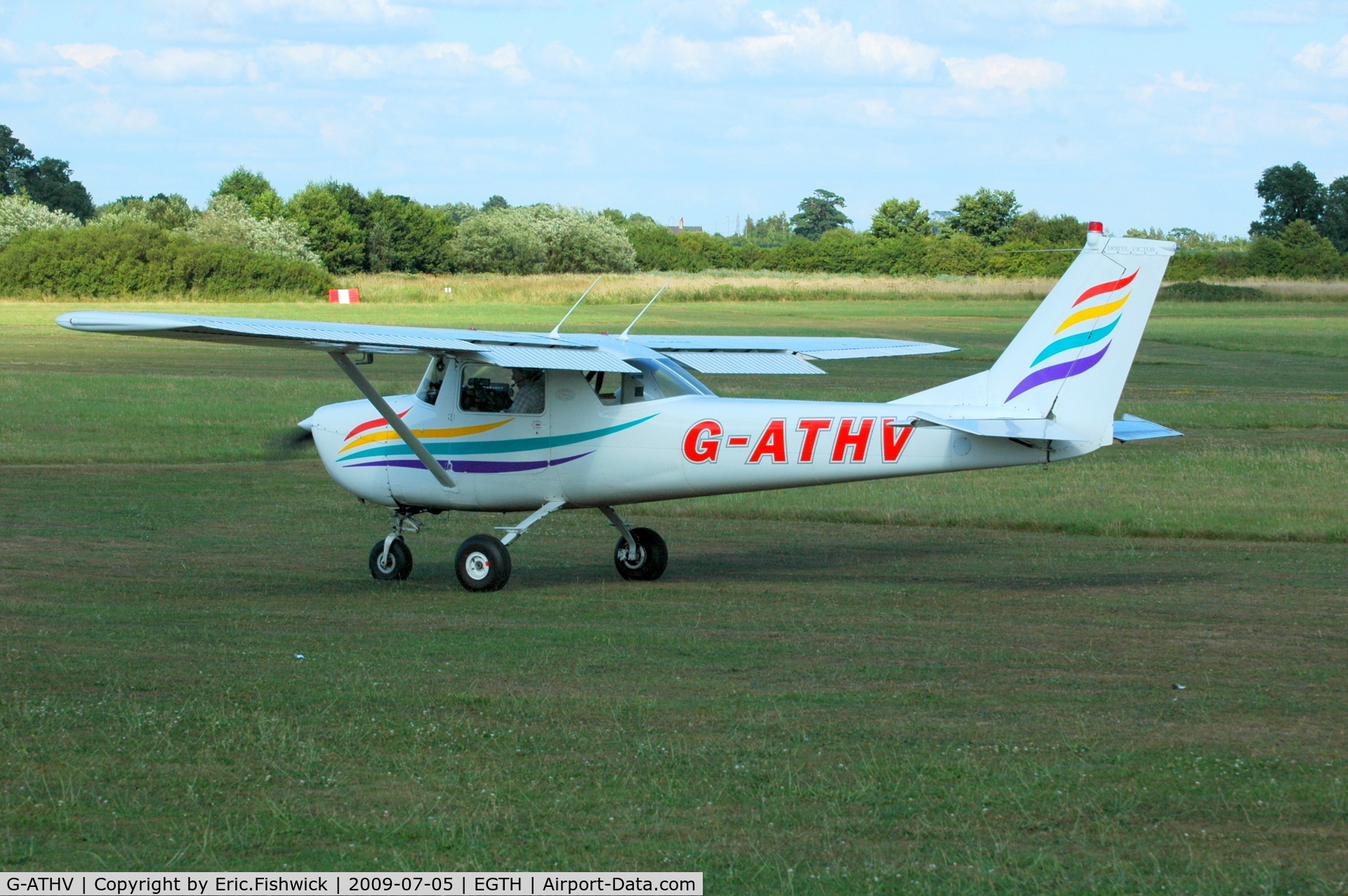 G-ATHV, 1966 Cessna 150F C/N 150-62019, G-ATHV at Shuttleworth Military Pagent air Display July 09
