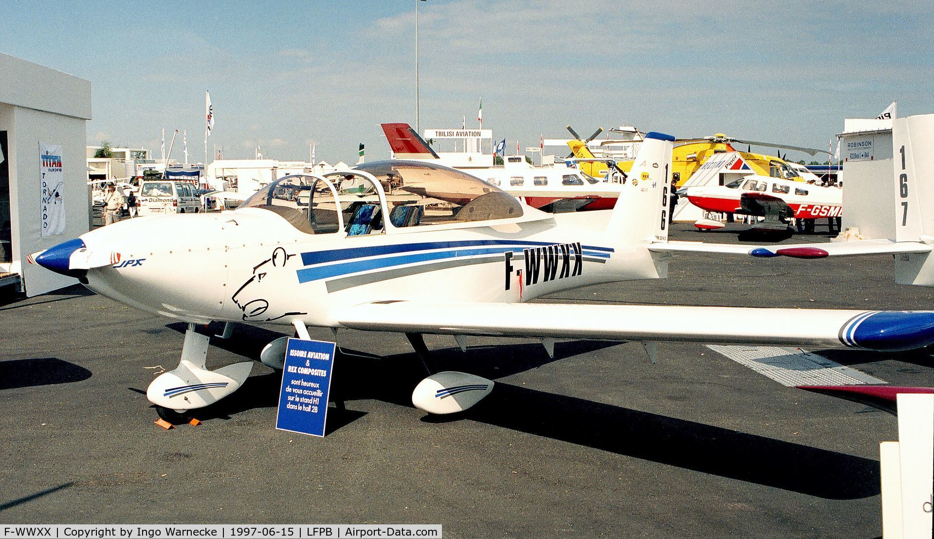 F-WWXX, Issoire APM 30 Lion C/N 1, Issoire APM 30 Lion at the Aerosalon Paris 1997