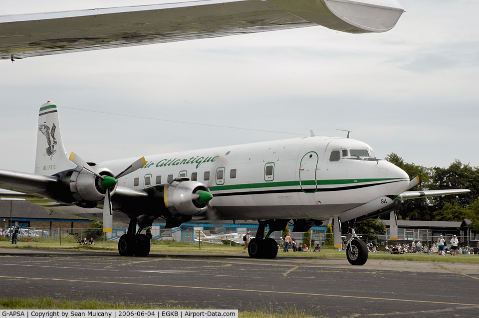G-APSA, 1958 Douglas DC-6A C/N 45497, G-APSA DOUGLAS DC-6A in the colours of 