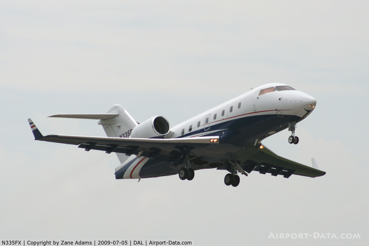 N335FX, 2005 Bombardier Challenger 604 (CL-600-2B16) C/N 5619, At Dallas Love Field