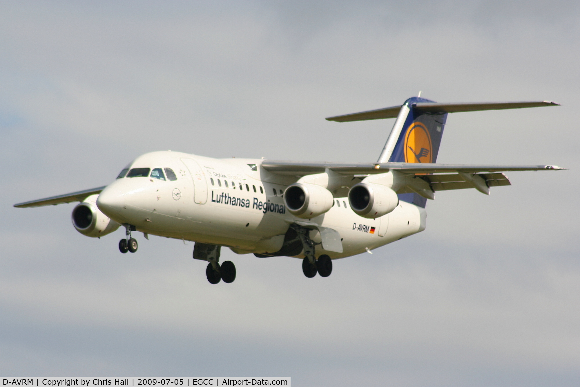 D-AVRM, 1996 British Aerospace Avro 146-RJ85 C/N E.2288, Lufthansa Regional operated by CityLine