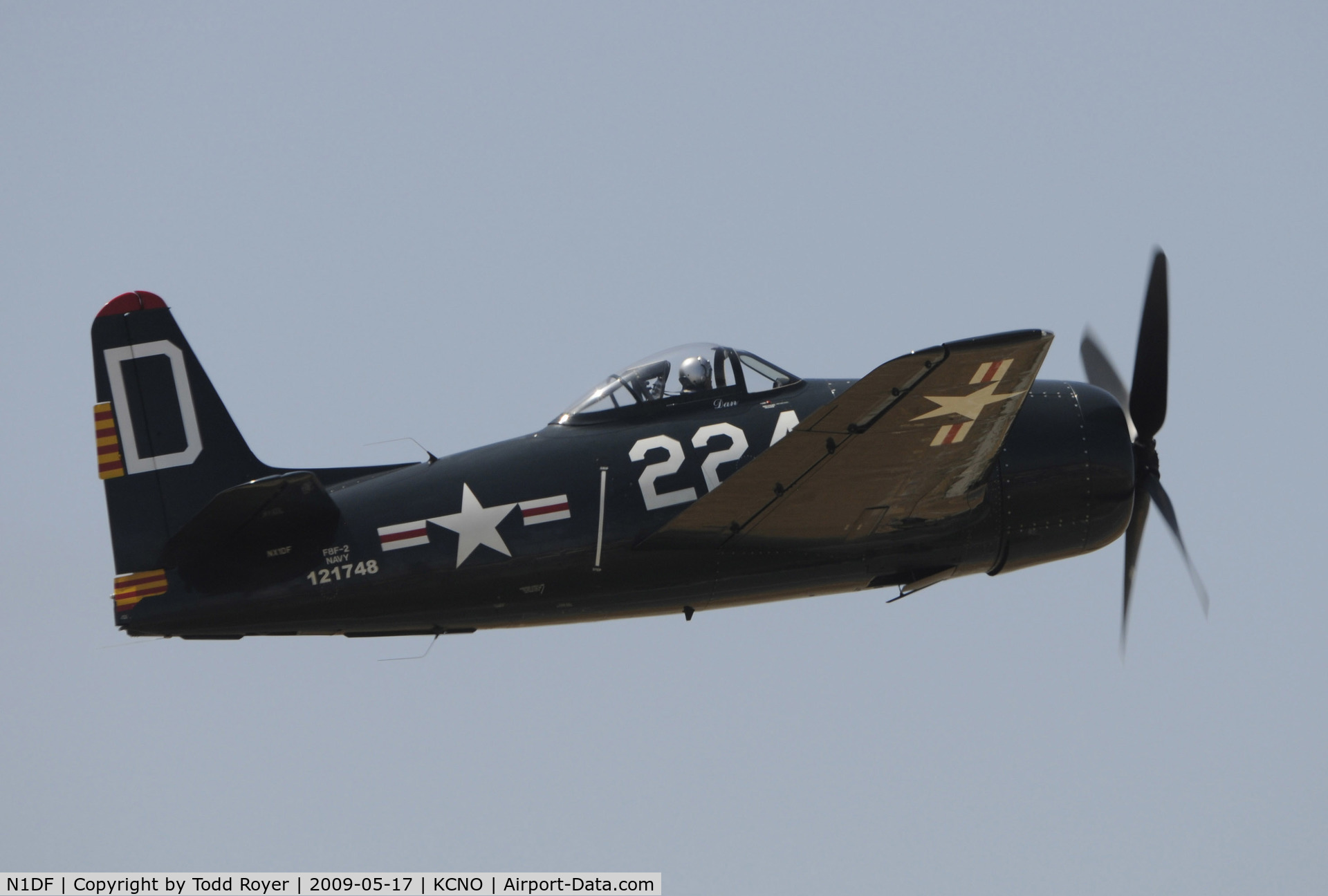 N1DF, 1948 Grumman F8F-2 (G58) Bearcat C/N D.1122, Chino Airshow 2009