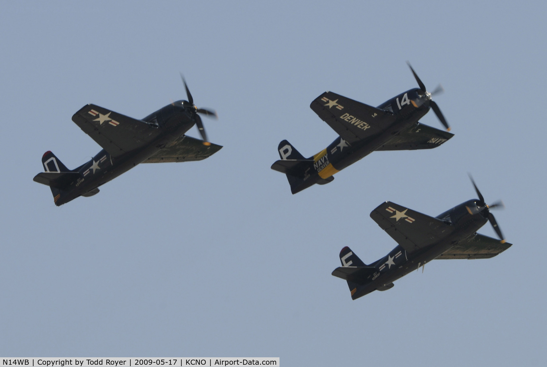 N14WB, Grumman F8F-2 (G58) Bearcat C/N D.1148, Chino Airshow 2009