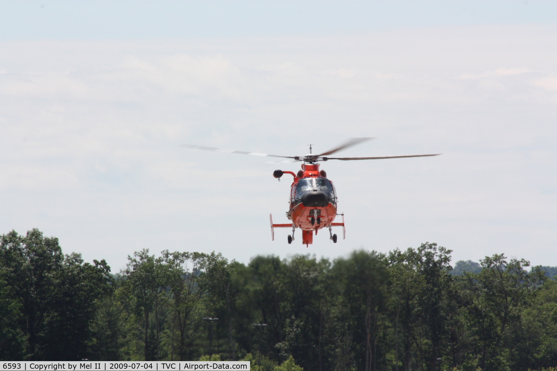 6593, Aerospatiale HH-65C Dolphin C/N 6295, Landing At The USCG Airstation