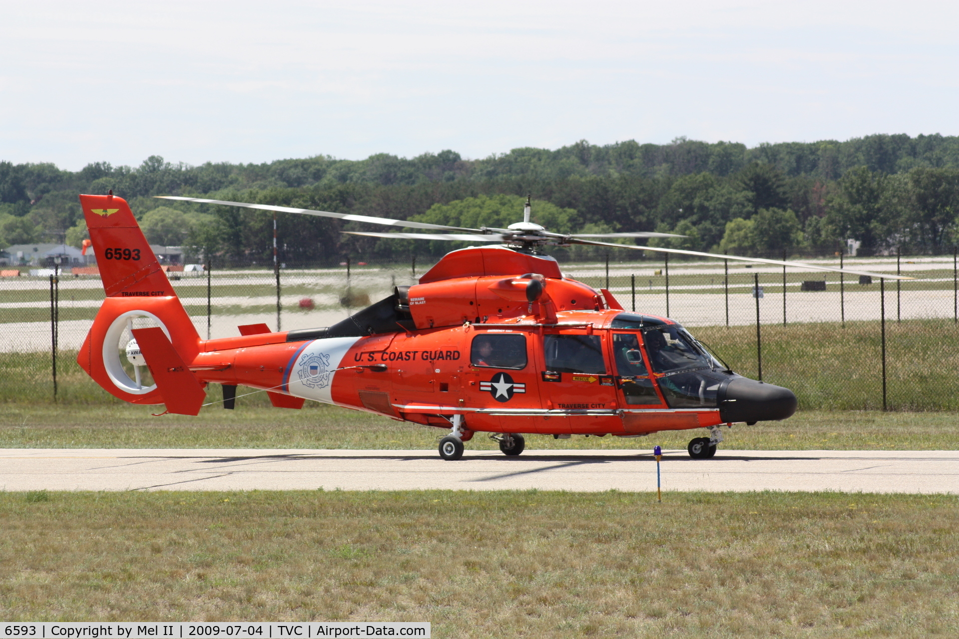 6593, Aerospatiale HH-65C Dolphin C/N 6295, Taxi To USCG Airstation