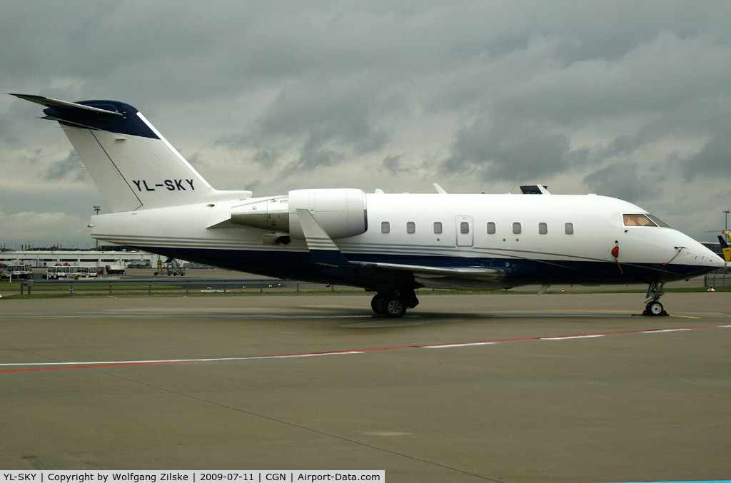 YL-SKY, 2002 Bombardier Challenger 604 (CL-600-2B16) C/N 5532, visitor