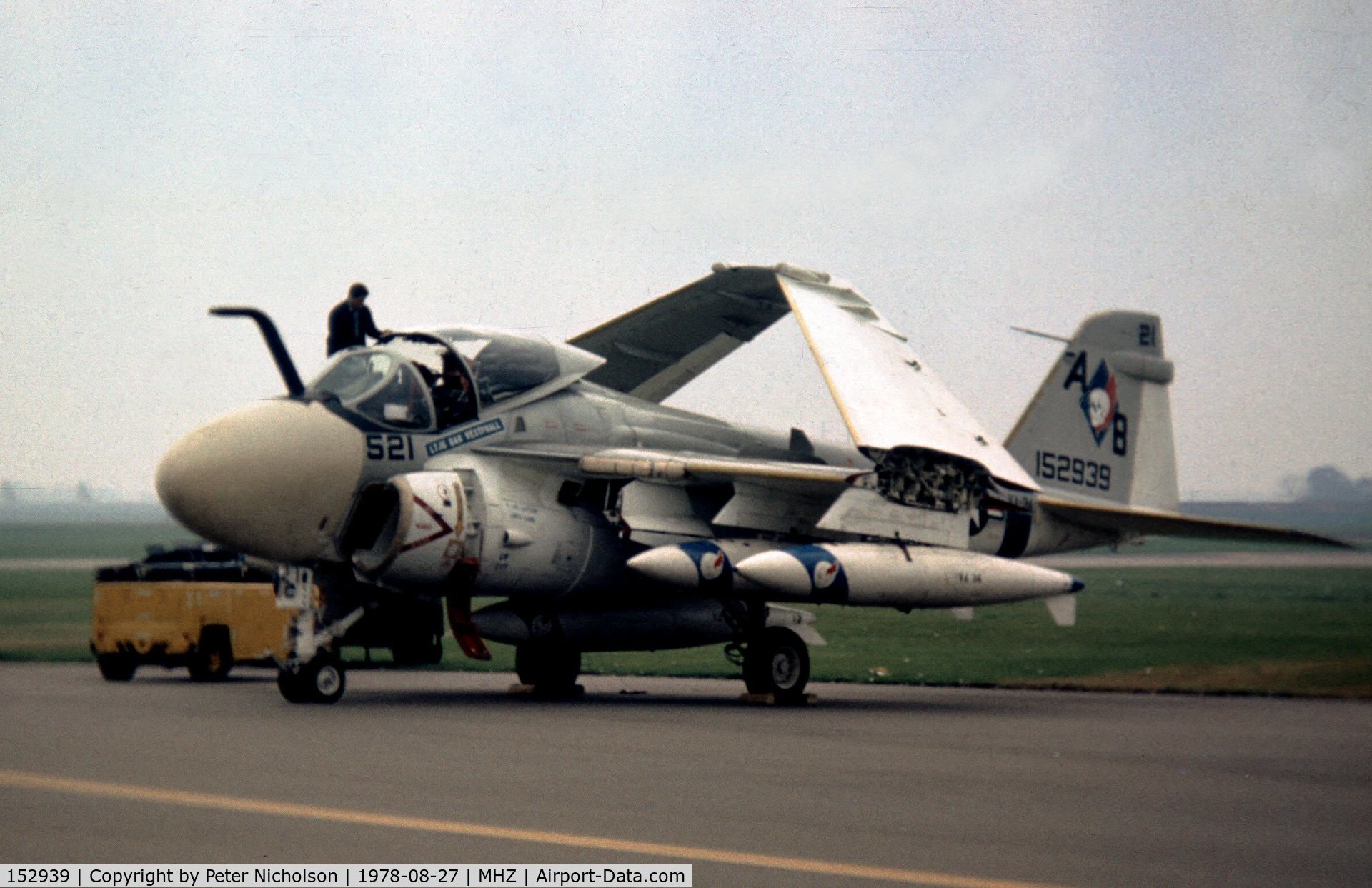 152939, Grumman KA-6D Intruder C/N I-243, KA-6D Intruder of Attack Squadron VA-34 at the 1978 Mildenhall Air Fete.