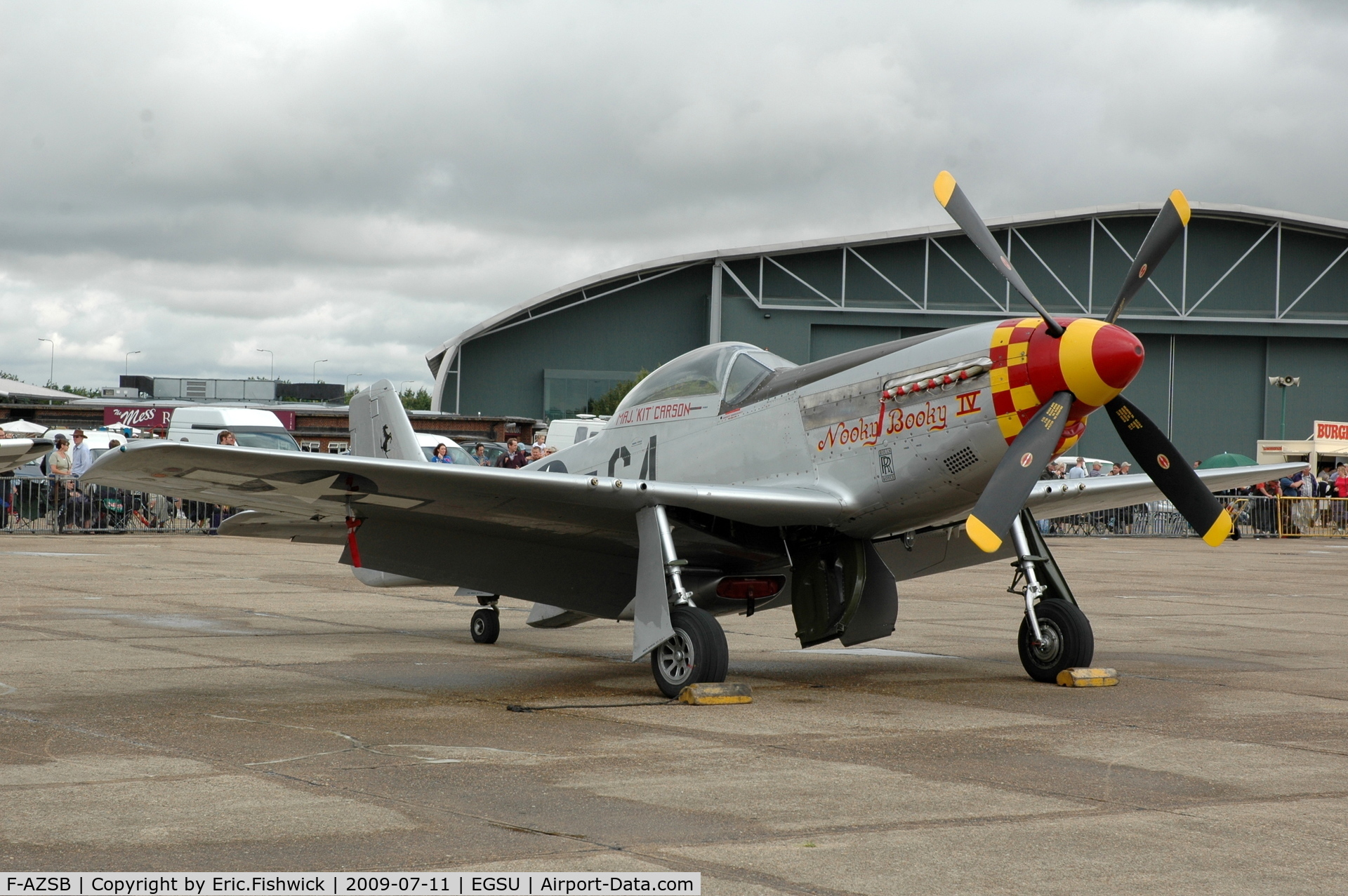 F-AZSB, 1944 North American P-51D Mustang C/N 122-40967, 5. 'Nooky Booky IV' at Duxford Flying Legends Air Show July 09