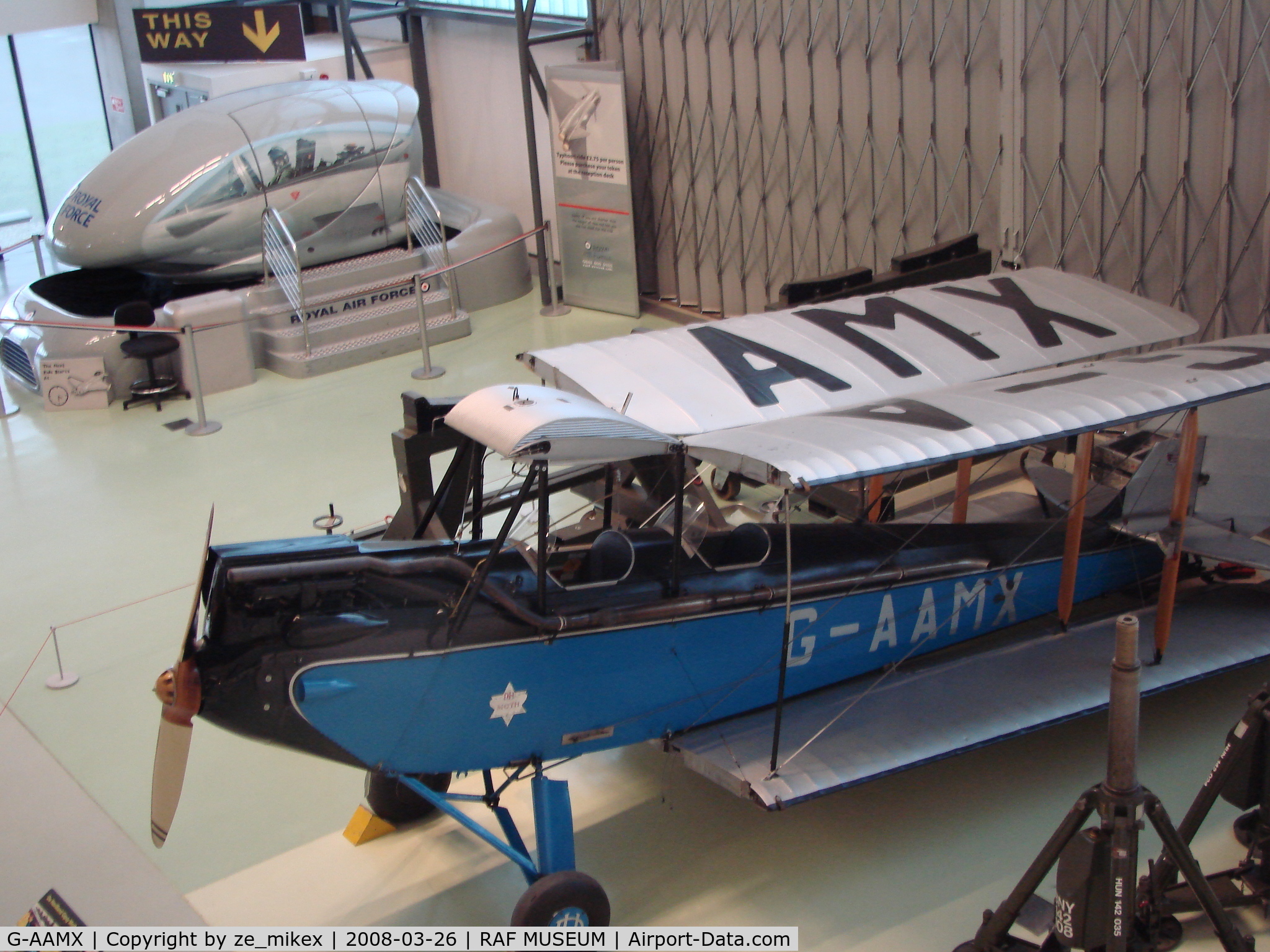G-AAMX, 1929 De Havilland DH60M Gipsy Moth C/N 125, RAF MUSEUM